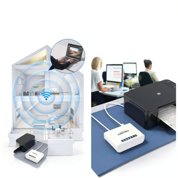 Xiiaozet Wireless Print Server for USB Printer-4