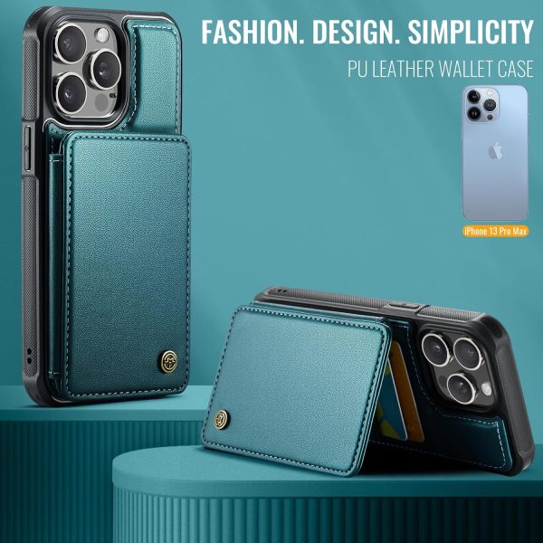 Vinich iPhone 13 Pro Max Flip Wallet Case Leather-7