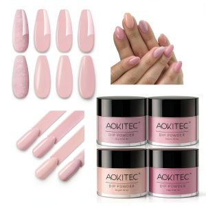 Aokitec Dip Powder Nail Set Beauty Personal Care-0