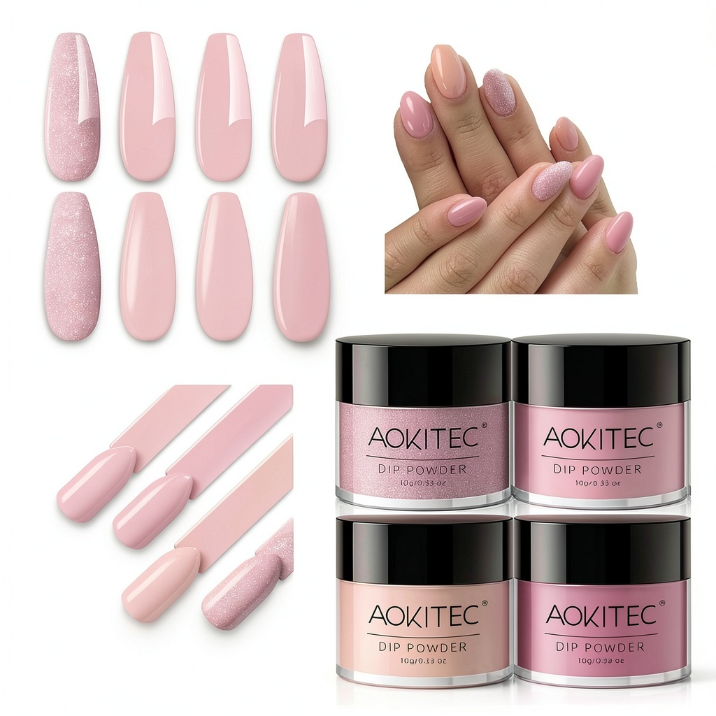 Aokitec Dip Powder Nail Set packaging