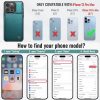 Vinich iPhone 13 Pro Max Flip Wallet Case Leather-1
