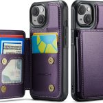 Vinich iPhone 14 Flip Wallet Case Faux Leather-0