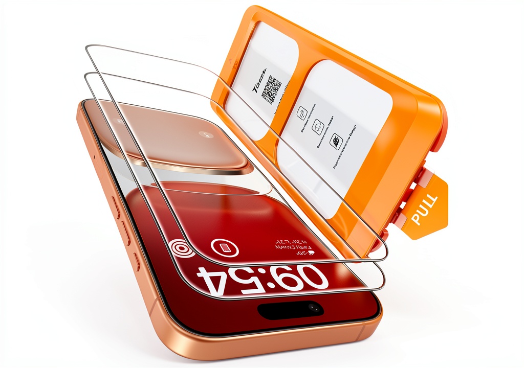 Installing TOCOL screen protector on iPhone 17 Pro Max