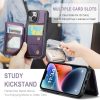 Vinich iPhone 14 Flip Wallet Case Faux Leather-3