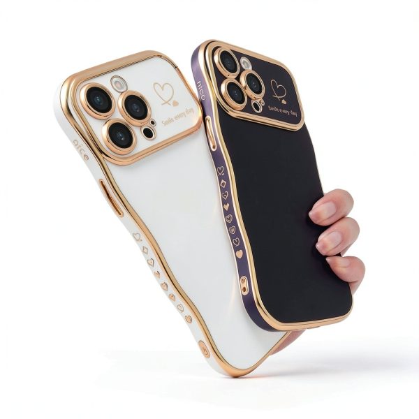 iPhone 14 Pro Max Case LIANBAI TPU Heart Design-5