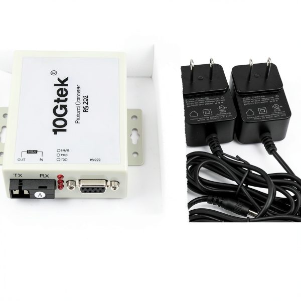 10Gtek RS-232 Fiber Converter 20km SC Single Mode-5