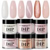 AzureBeauty Nude Pink Glitter Dip Powder Kit-0