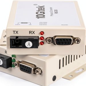 10Gtek RS-232 Fiber Converter 20km SC Single Mode-0