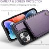 Vinich iPhone 14 Flip Wallet Case Faux Leather-2