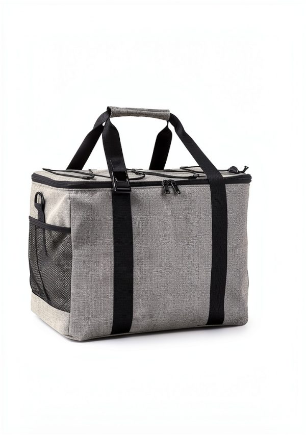 Amazon Basics Collapsible Insulated Cooler Bag Gray 40L 50 Can-2