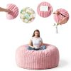 HABUTWAY Bean Bag Chair Soft Pink Adult Furniture-2