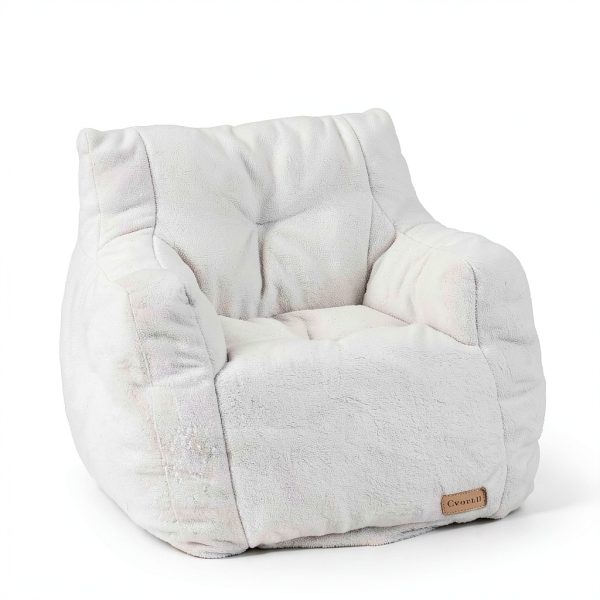 Cvortll Bean Bag Chair Faux Fur Memory Foam-0