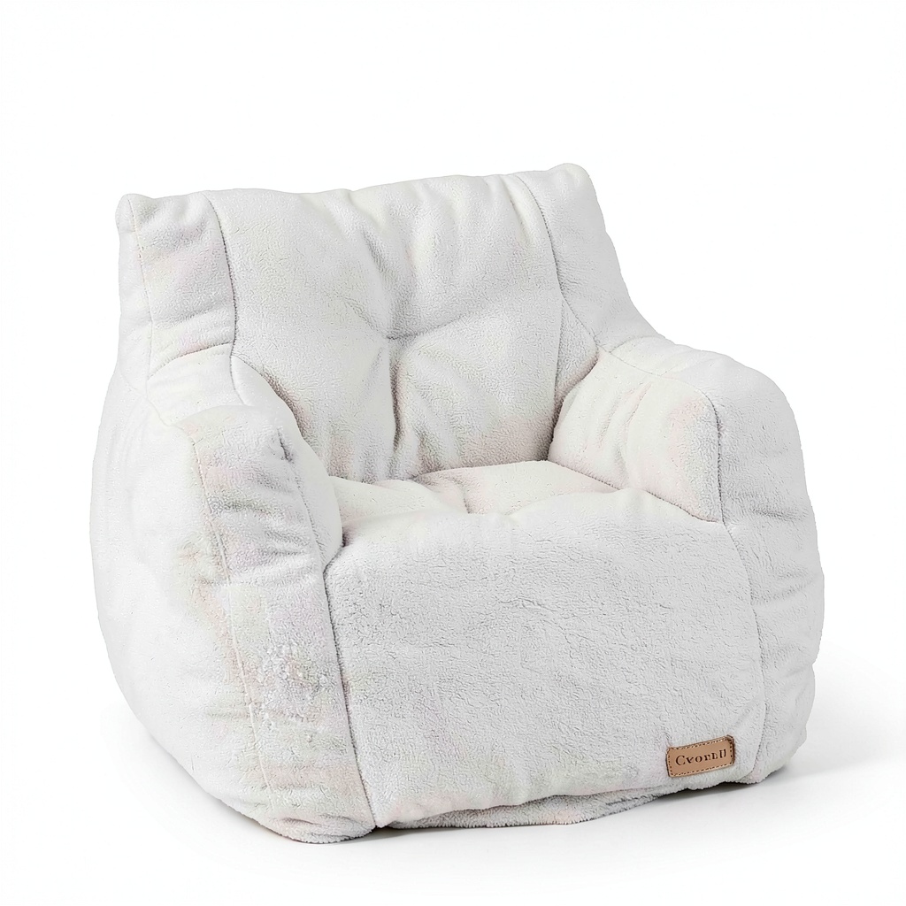 Cvortll bean bag chair placed in a modern living room