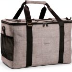 Amazon Basics Collapsible Insulated Cooler Bag Gray 40L 50 Can-0