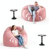 HABUTWAY Bean Bag Chair Soft Pink Adult Furniture-5