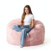 HABUTWAY Bean Bag Chair Soft Pink Adult Furniture-0