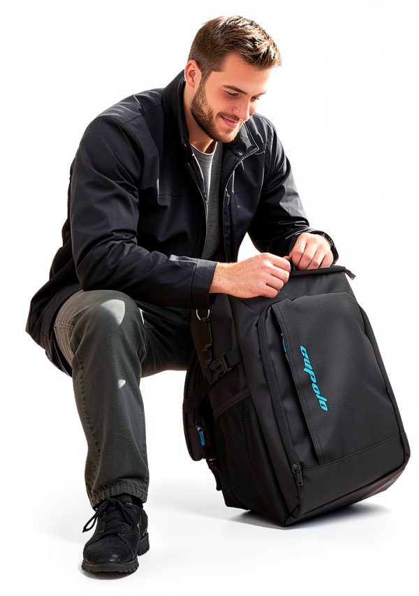 Capolo Cooler Backpack 36 Cans Blue Insulated Leak‑Proof Design-1