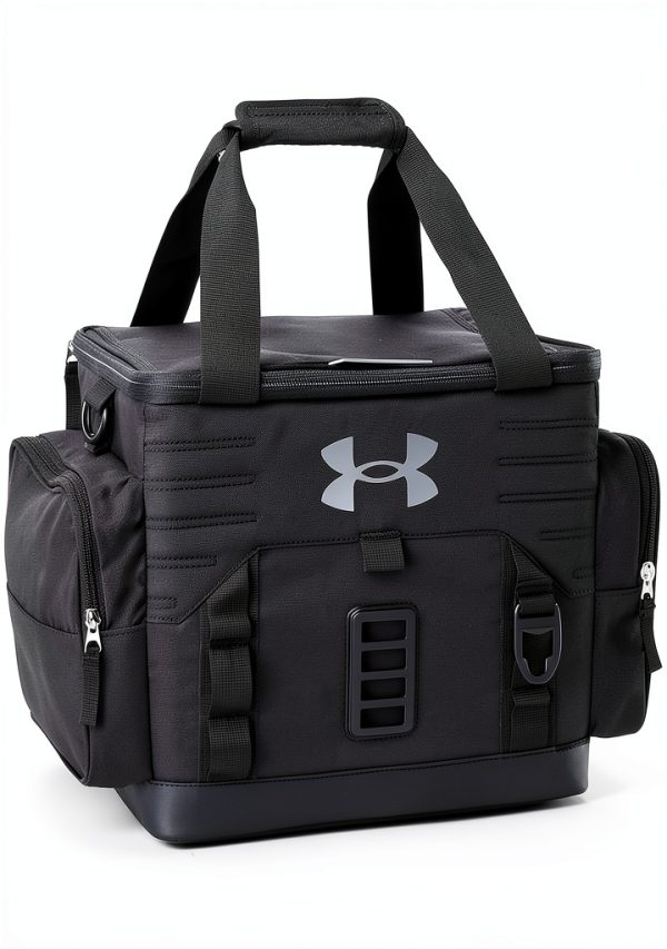 Under Armour Sideline Cooler 12-Can Pitch Grey Durable Nylon Insulated-0