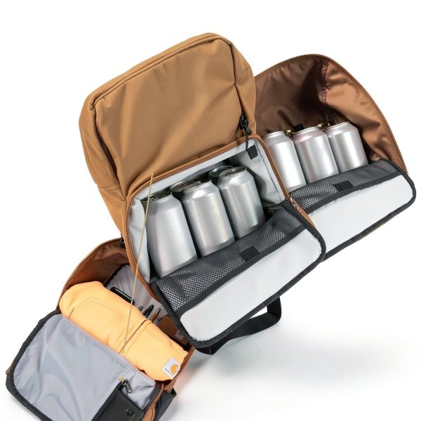 Carhartt Insulated Cooler Backpack 24 Can Gravel Weather Resistant-3
