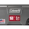 Coleman Wheeled Cooler Rock Grey 100qt Heavy Duty Wheels Insulated-0