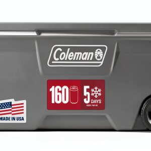 Coleman Wheeled Cooler Rock Grey 100qt Heavy Duty Wheels Insulated-0