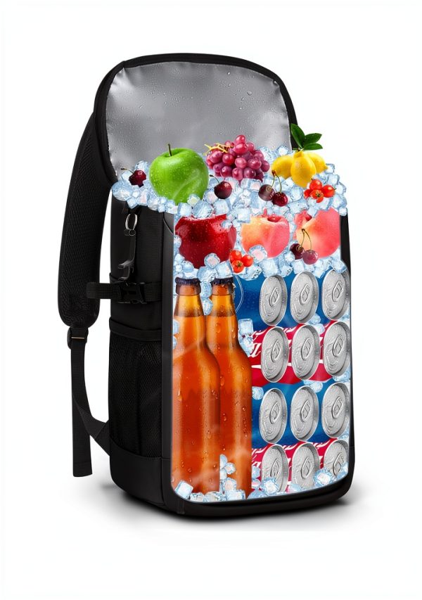 Capolo Cooler Backpack 36 Cans Blue Insulated Leak‑Proof Design-3