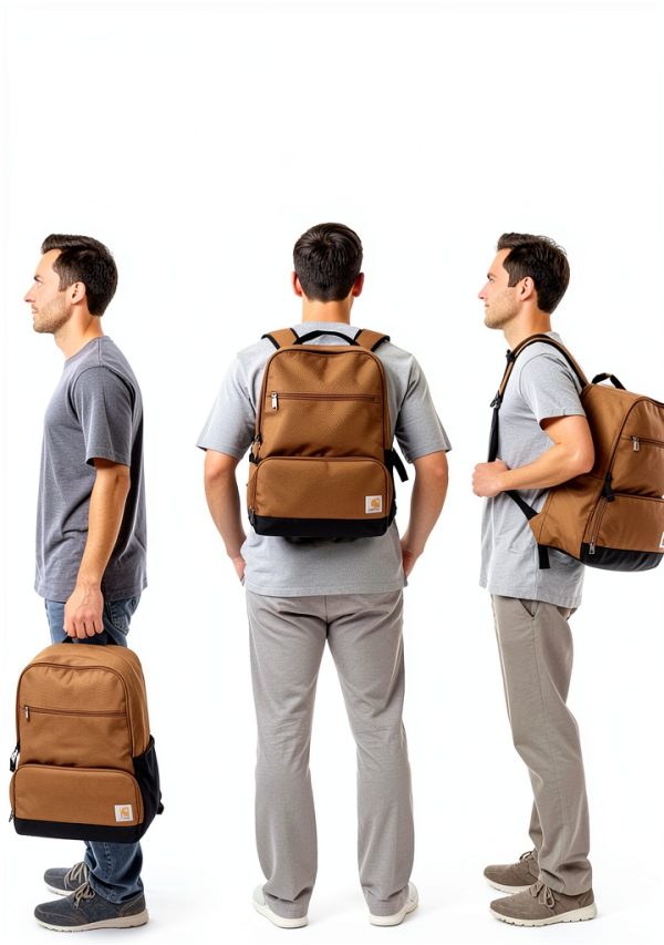 Carhartt Insulated Cooler Backpack 24 Can Gravel Weather Resistant-6