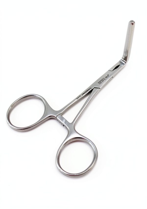 DeBakey Ring Handled Bulldog Clamp Forceps 90 Degree Angle - B Med-2