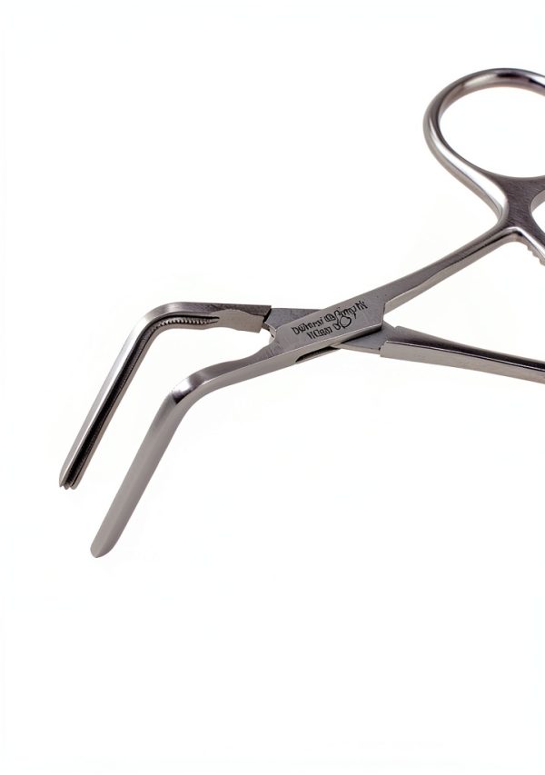 DeBakey Ring Handled Bulldog Clamp Forceps 90 Degree Angle - B Med-3
