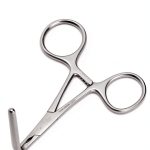 DeBakey Ring Handled Bulldog Clamp Forceps 90 Degree Angle - B Med-0