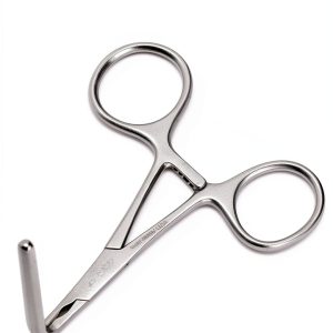 DeBakey Ring Handled Bulldog Clamp Forceps 90 Degree Angle - B Med-0