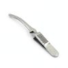 Micro Bulldog Clamp AAProTools Curved Tip Serrated Jaws 6.3cm Steel-0